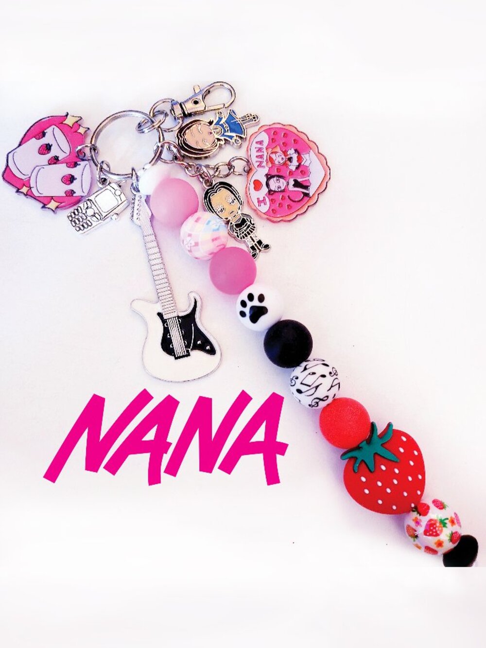 Handmade Nana Komatsu Nana Osaki Anime Strawberry Keychain